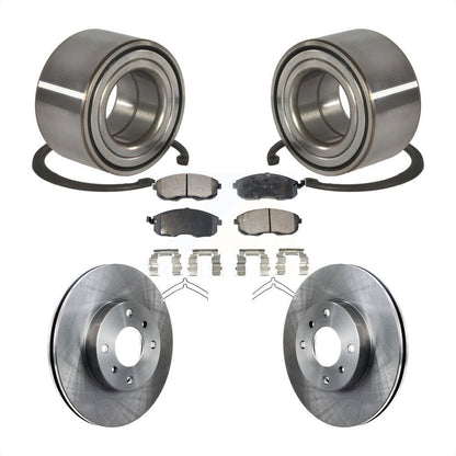 Kit de rotors de frein à disque et de plaquettes en céramique, roulement de roue avant, pour Nissan Sentra