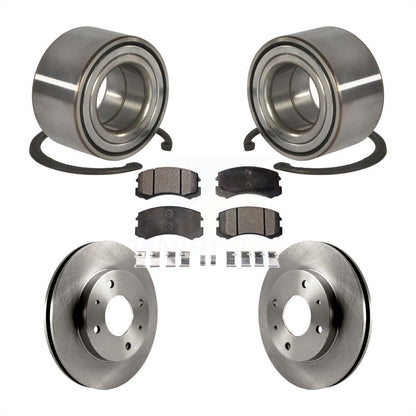 Kit de rotors de frein à disque et de plaquettes en céramique, roulement de roue avant, pour Mitsubishi Lance