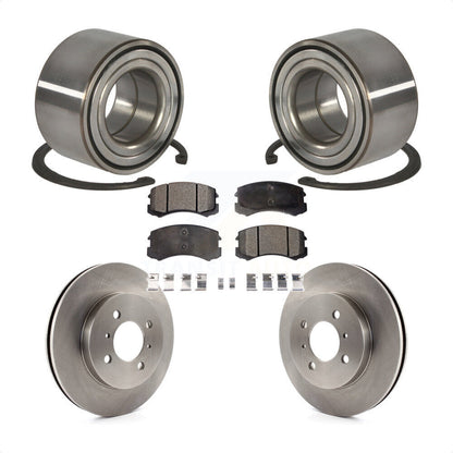 Kit de rotors de frein à disque et de plaquettes en céramique, roulement de roue avant, pour Mitsubishi Lance