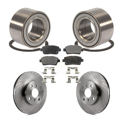 Kit de rotors et plaquettes de frein à disque, roulement de roue avant, pour Toyota Echo 2001 – 2005