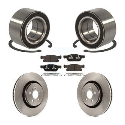 Kit de rotors de frein à disque et de plaquettes en céramique, roulement de roue avant, pour Ford Edge