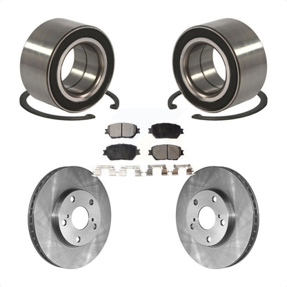 Kit de rotors de frein à disque et de plaquettes en céramique, roulement de roue avant, pour Toyota Camry