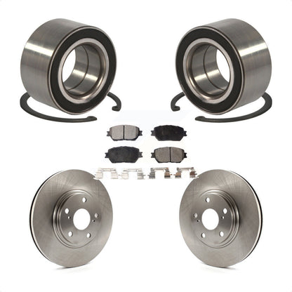Kit de rotors de frein à disque et de plaquettes en céramique, roulement de roue avant, pour Toyota Camry