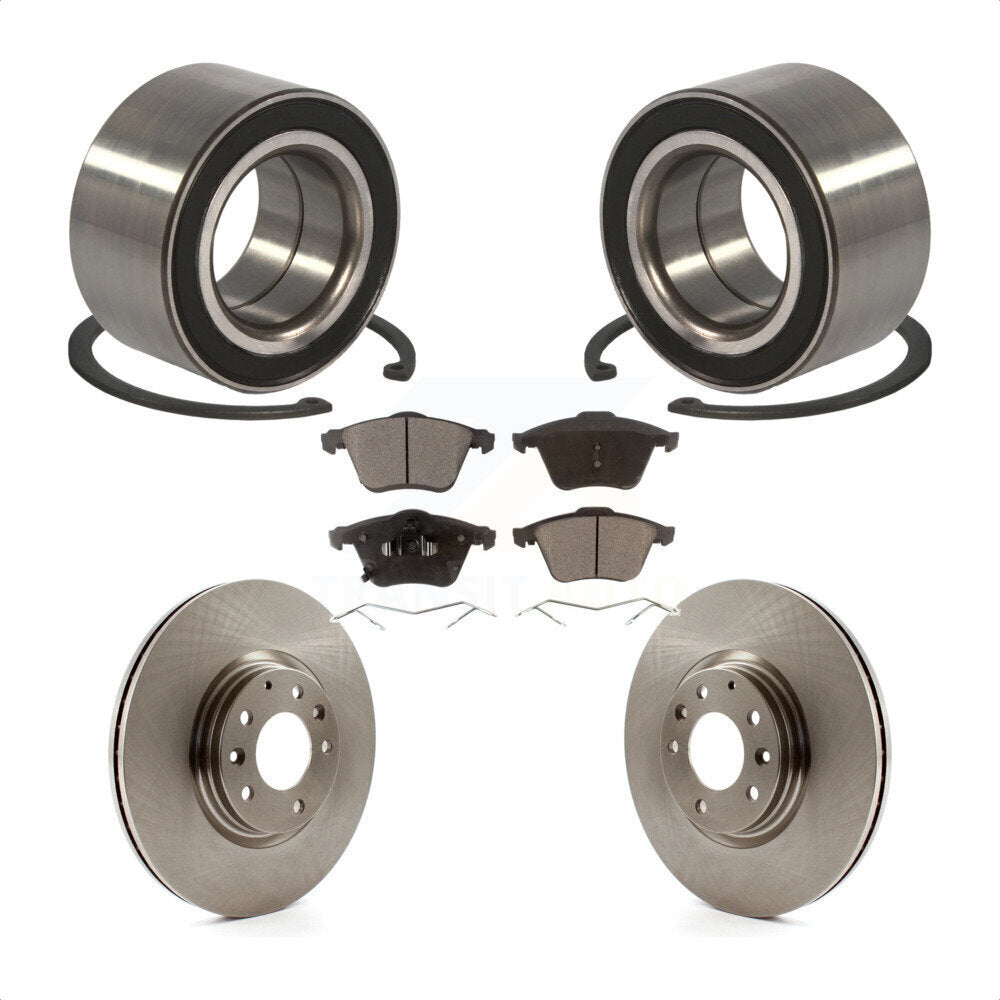 Kit de Rotor et plaquettes de frein à disque, roulement de roue avant, pour Mazda 6 Mazdaspee 2006 – 2007