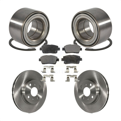 Kit de rotors et plaquettes de frein à disque, roulement de roue avant, pour Toyota Prius 2001 – 2003