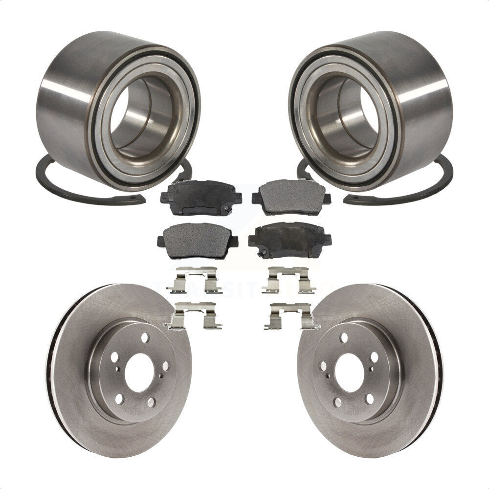 Kit de rotors et plaquettes de frein à disque de roulement de roue avant pour Toyota Celica GT 2000