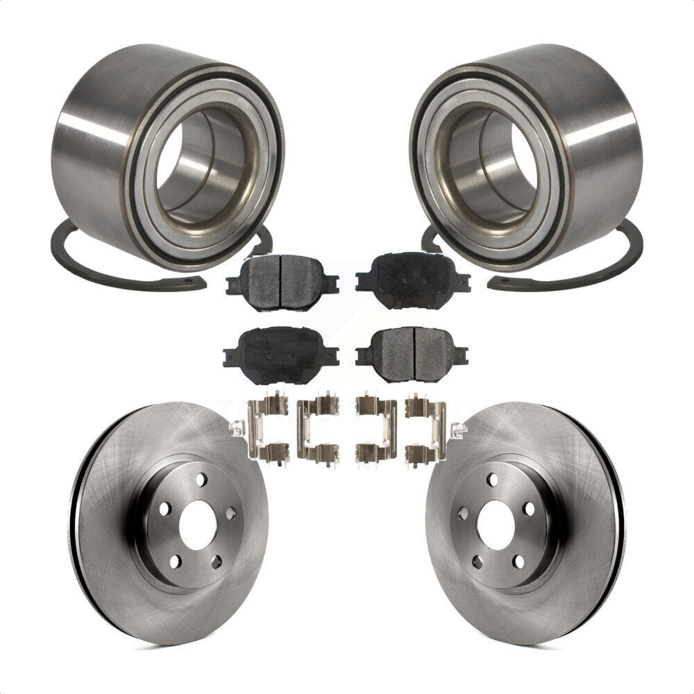 Kit de rotors et plaquettes de frein à disque, roulement de roue avant, pour Toyota Celica Scion tC