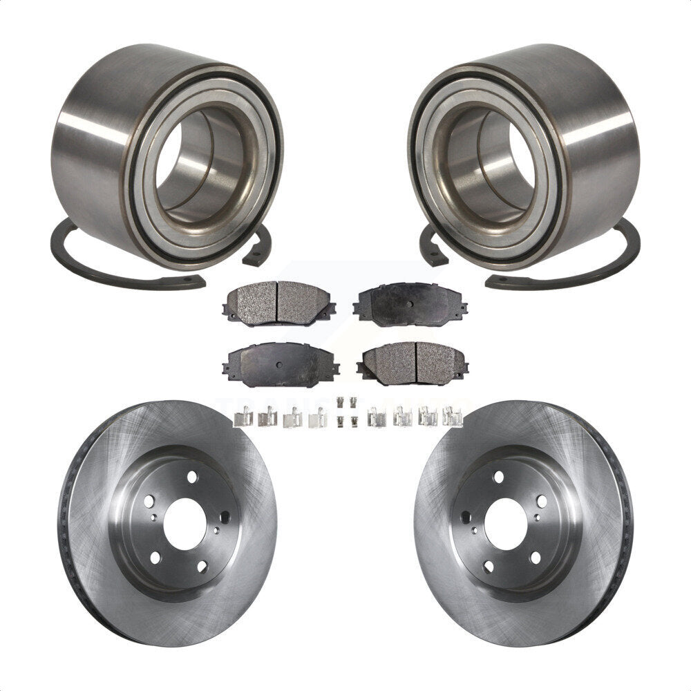 Kit de rotor et de plaquettes de frein à disque, roulement de roue avant, pour Toyota Corolla i 2017 – 2018