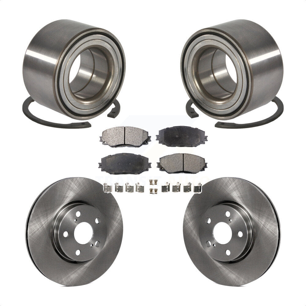 Kit de Rotor et de plaquettes de frein, roulement de roue avant, pour Toyota Corolla Matrix Pontiac Vib