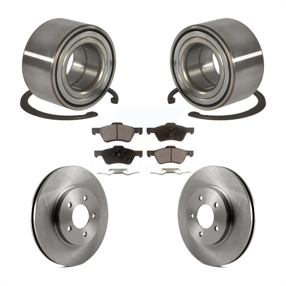 Kit de Rotor et de plaquettes de frein à disque, roulement de roue avant, pour Ford Escape Mercury Marine