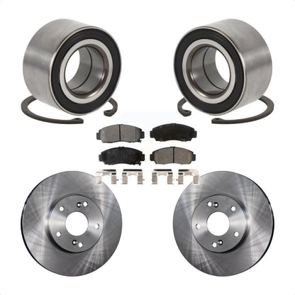 Kit de rotors de frein à disque et de plaquettes en céramique, roulement de roue avant, pour Honda Accord