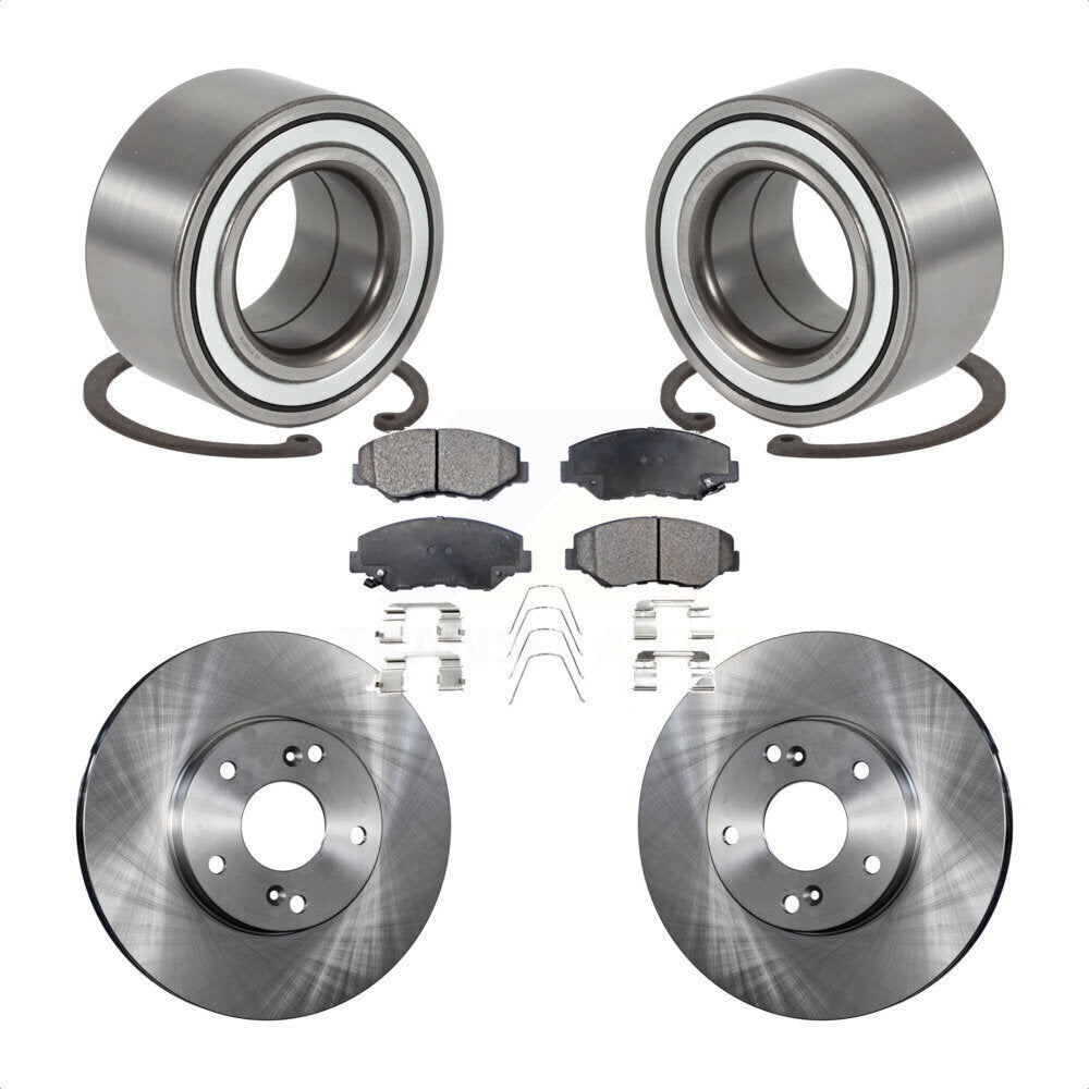 Kit de rotor et plaquettes de frein à disque, roulement de roue avant, pour Honda Element E 2003 – 2011