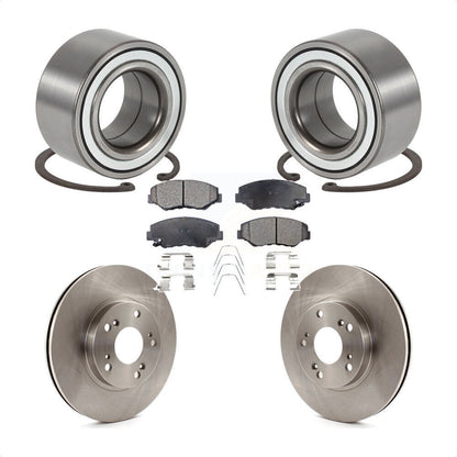 Kit de rotors de frein à disque et de plaquettes en céramique, roulement de roue avant, pour Honda CR-V