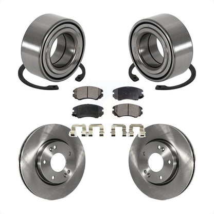 Kit de rotors de frein à disque et de plaquettes en céramique, roulement de roue avant, pour Hyundai Tiburon