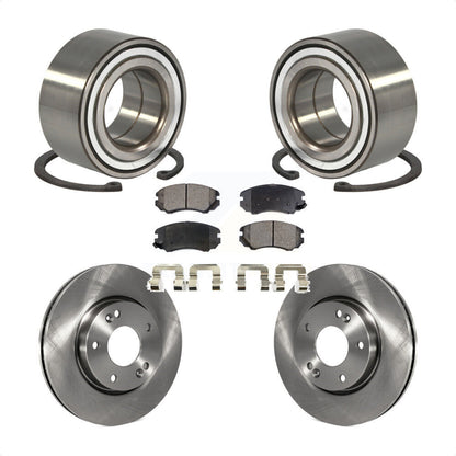 Kit de rotors de frein à disque et de plaquettes en céramique, roulement de roue avant, pour Hyundai Tiburon