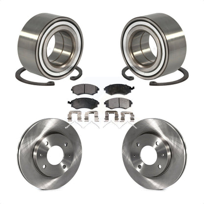 Kit de rotors de frein à disque et de plaquettes en céramique, roulement de roue avant, pour Hyundai Elantra
