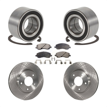 Kit de Rotor et de plaquettes de frein à disque, roulement de roue avant, pour Mitsubishi Lancer Outlande
