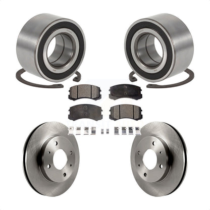 Kit de rotors de frein à disque et de plaquettes en céramique, roulement de roue avant, pour Mitsubishi Lance