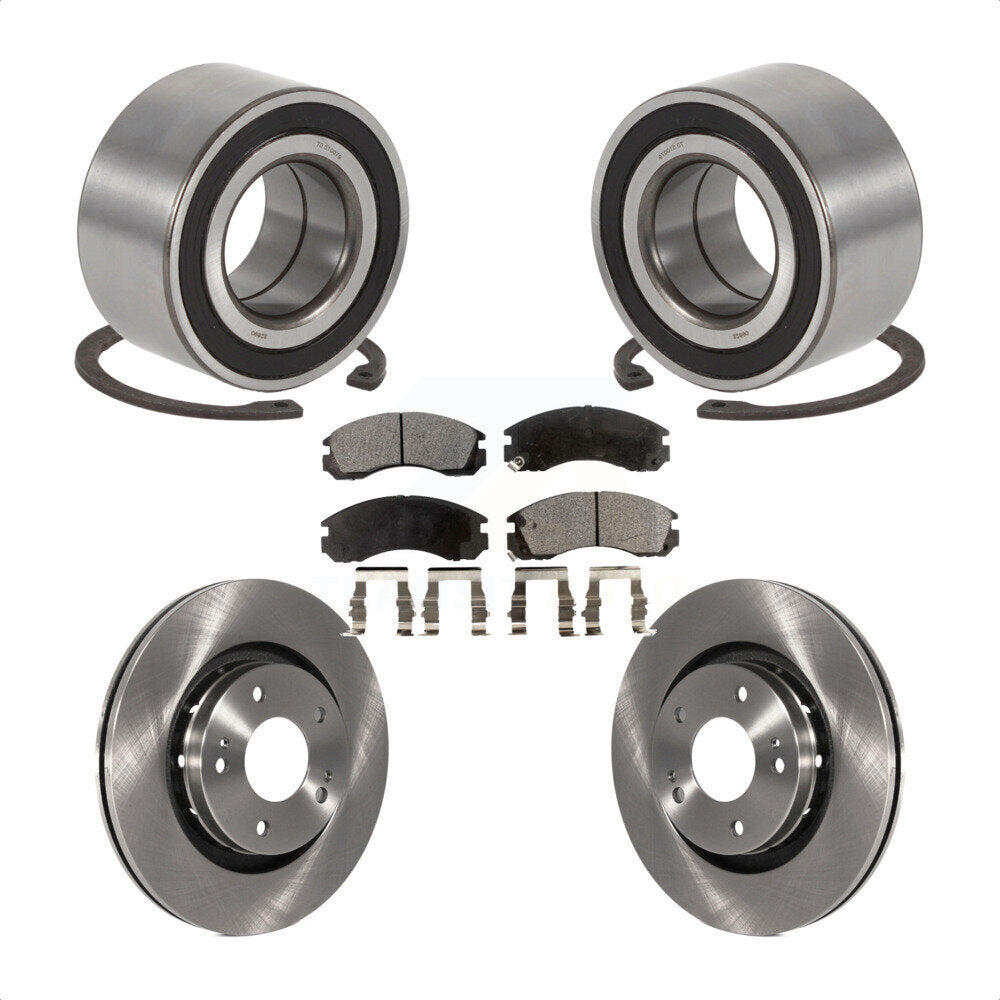 Kit de plaquettes de Rotor de frein à disque, roulement de roue avant pour Mitsubishi Outlande 2005 – 2006