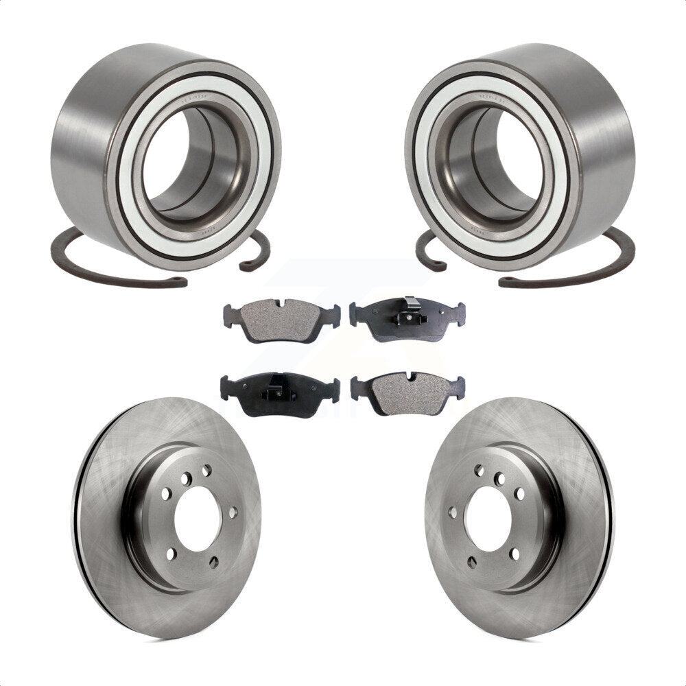 Kit de rotors et plaquettes de frein à disque de roulement de roue avant pour BMW 325i 325xi 2001 – 2005