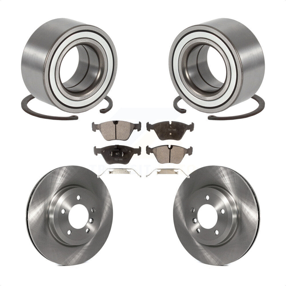 Kit de rotors et plaquettes de frein à disque de roulement de roue avant pour BMW 330i 330xi 2001 – 2005