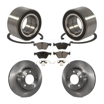 Kit de rotors de frein à disque et de plaquettes en céramique, roulement de roue avant, pour BMW 328xi 325xi