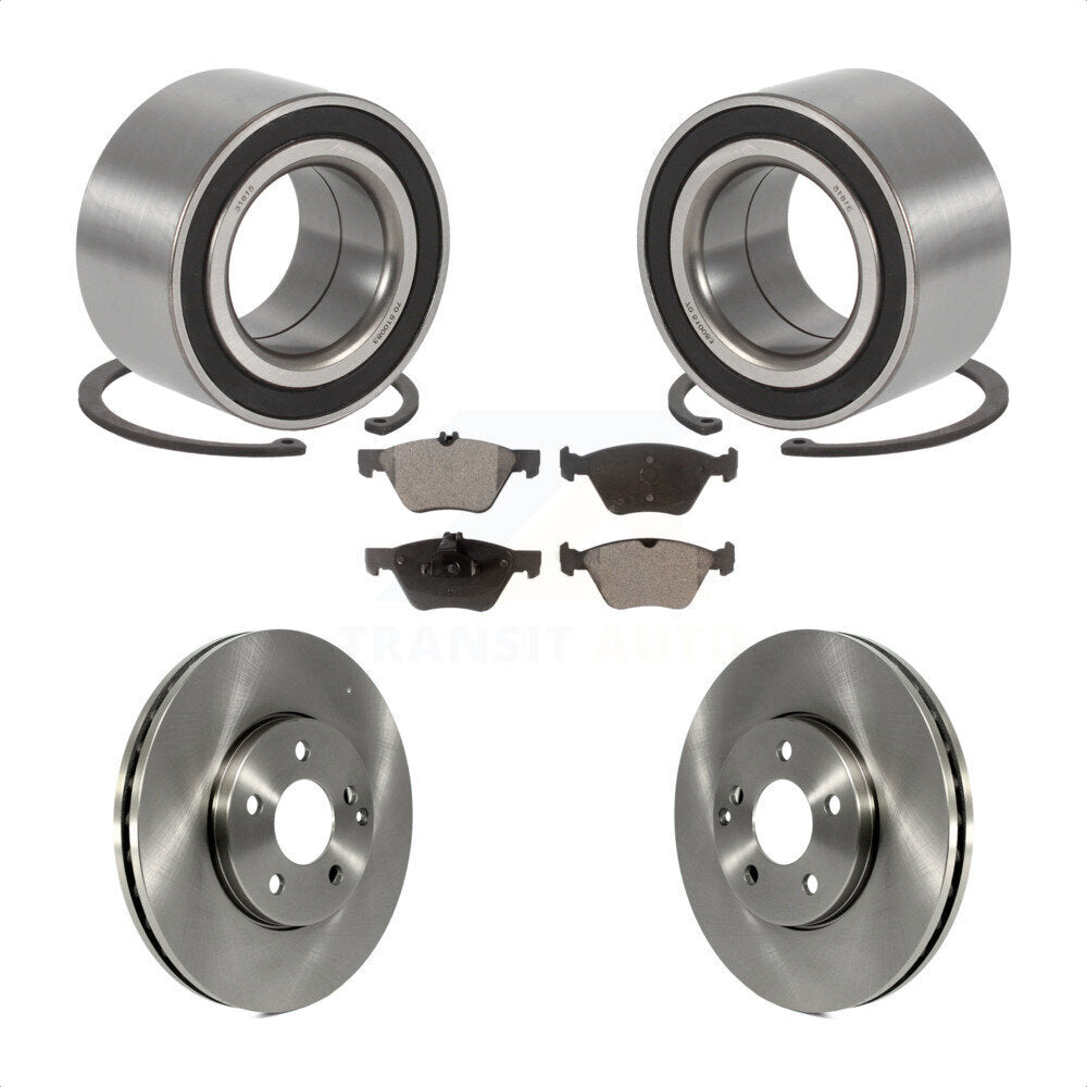 Kit de rotors et plaquettes de frein à disque de roulement de roue avant pour Mercedes-Benz E350 E320