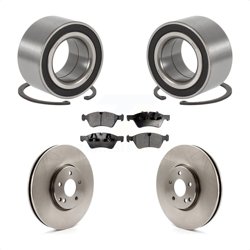 Kit de rotors et plaquettes de frein à disque de roulement de roue avant pour Mercedes-Benz E550 E500