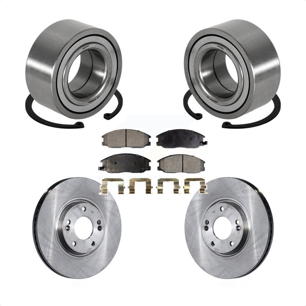 Kit de rotors et plaquettes de frein à disque de roulement de roue avant pour Kia Amanti 2004-2006