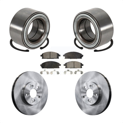 Kit de rotor de frein à disque et de plaquettes en céramique, roulement de roue avant, pour Acura MD 2003 – 2006