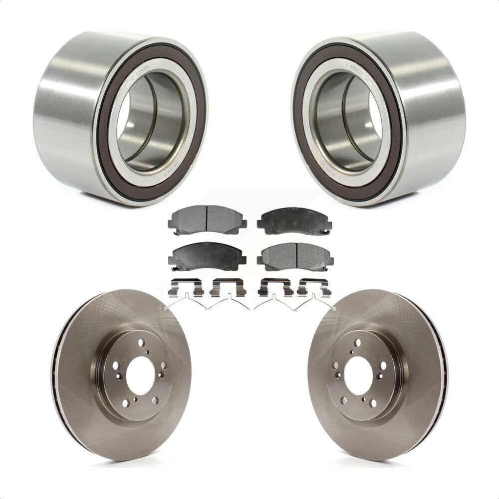 Kit de rotors et plaquettes de frein à disque de roulement de roue avant pour Honda Ridgelin 2006-2014