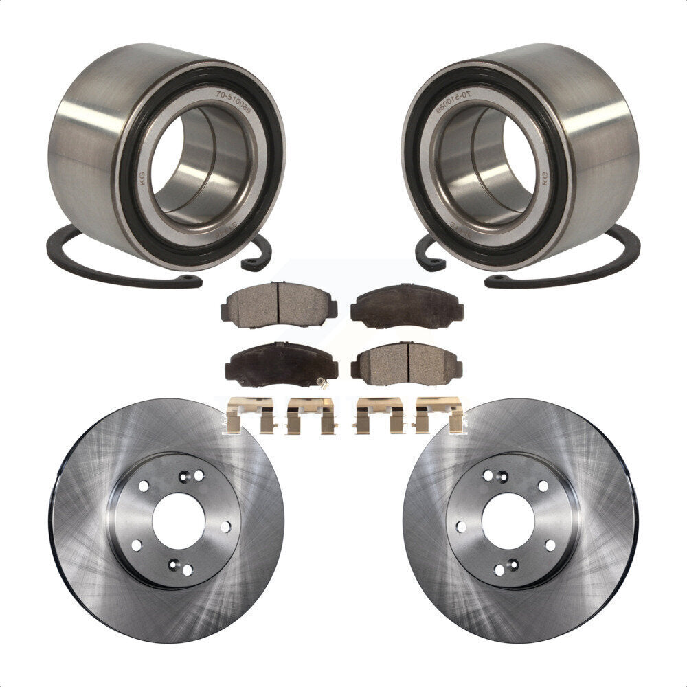 Kit de rotor et de plaquettes de frein pour roulement de roue avant, pour Honda Civic GX 2006 – 2010 avec 1.8