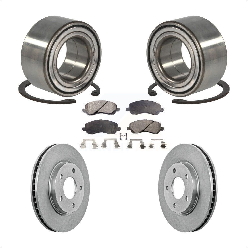 Kit de plaquettes de Rotor de frein à disque, roulement de roue avant, pour Mitsubishi Lancer Dodge Calibe