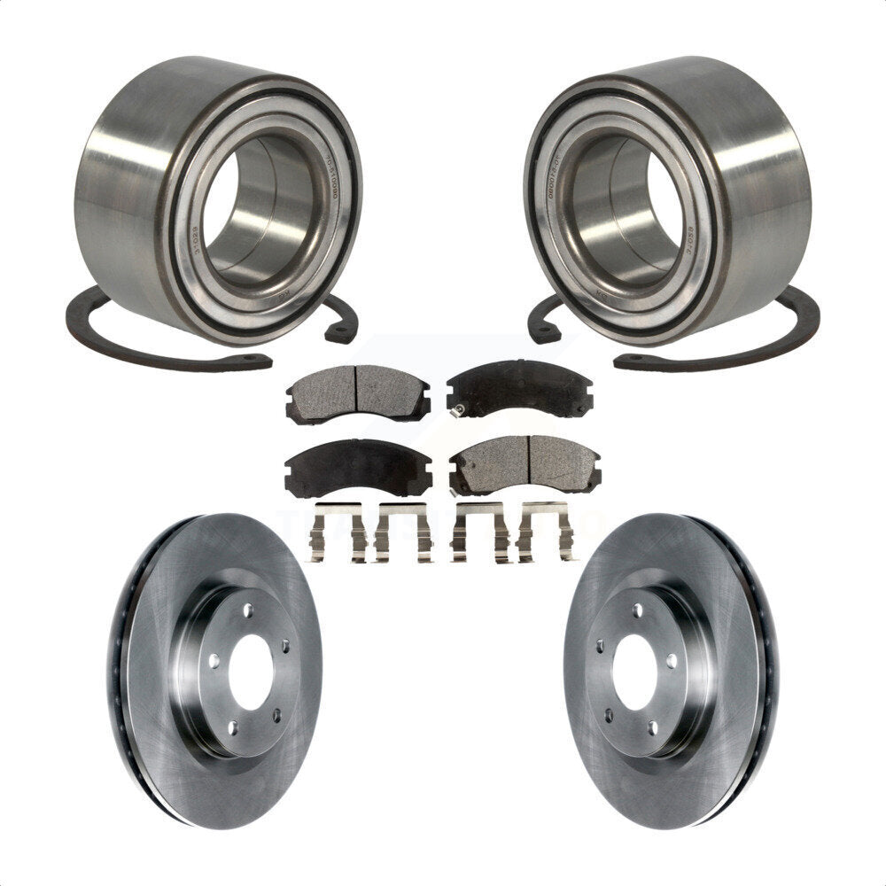 Kit de Rotor et plaquettes de frein à disque, roulement de roue avant, pour Mitsubishi Lancer FW 2017