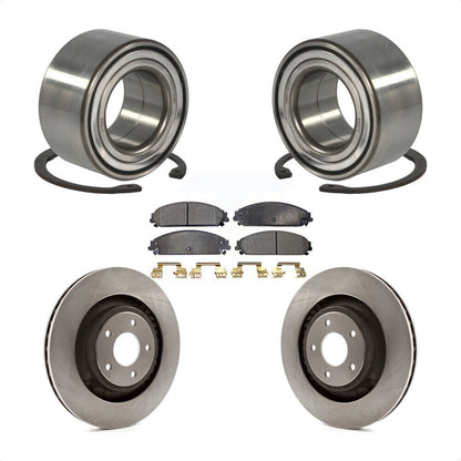 Kit de Rotor et de plaquettes de frein à disque, roulement de roue avant, pour Dodge Caliber SRT-2008 – 2009