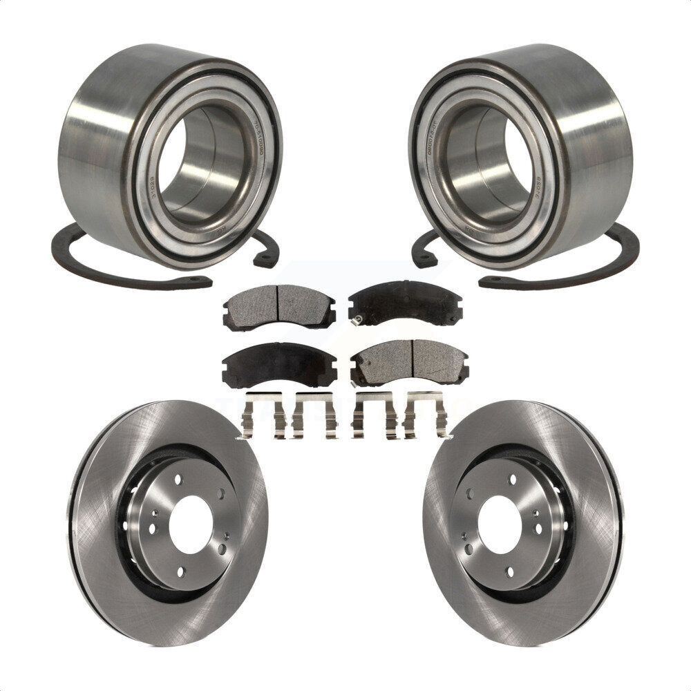 Kit de Rotor et de plaquettes de frein, roulement de roue avant, pour Mitsubishi Outlander PHEV Lance