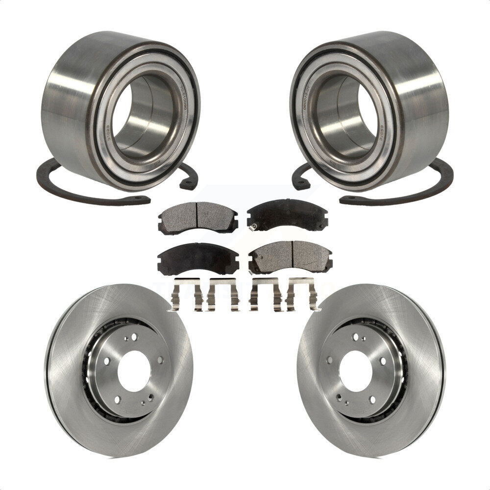 Kit de plaquettes de Rotor de frein, roulement de roue avant, pour Mitsubishi Lancer Ralliart avec AW