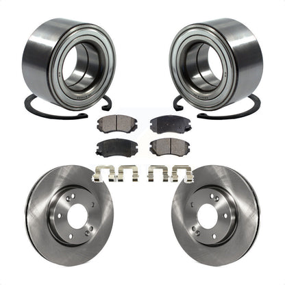 Kit de rotor de frein à disque et de plaquettes en céramique, roulement de roue avant, pour Kia Sou 2012 – 2013