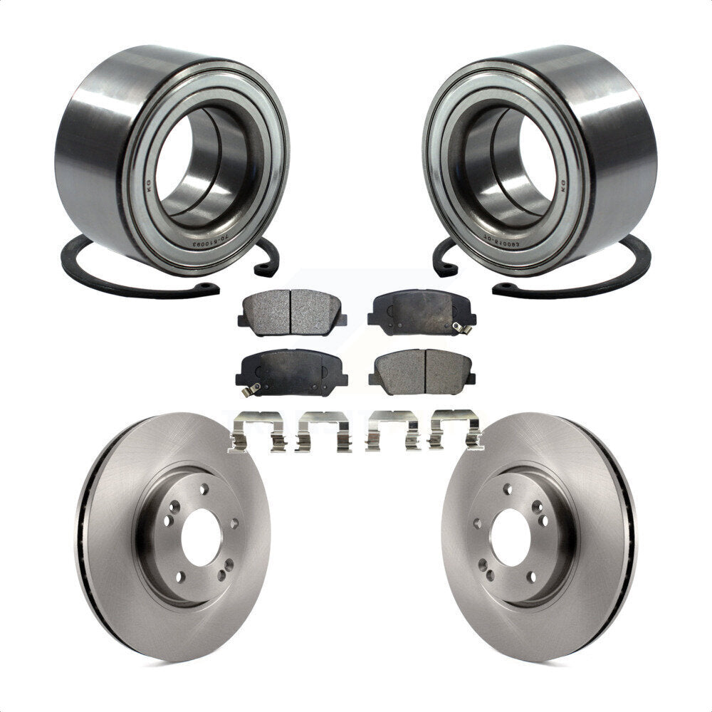 Kit de plaquettes de Rotor de frein, roulement de roue avant, pour Hyundai Veloster Turbocharge 13-15