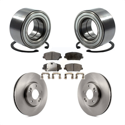 Kit de Rotors et plaquettes de frein à disque, roulement de roue avant, pour Kia Forte Forte5 koup