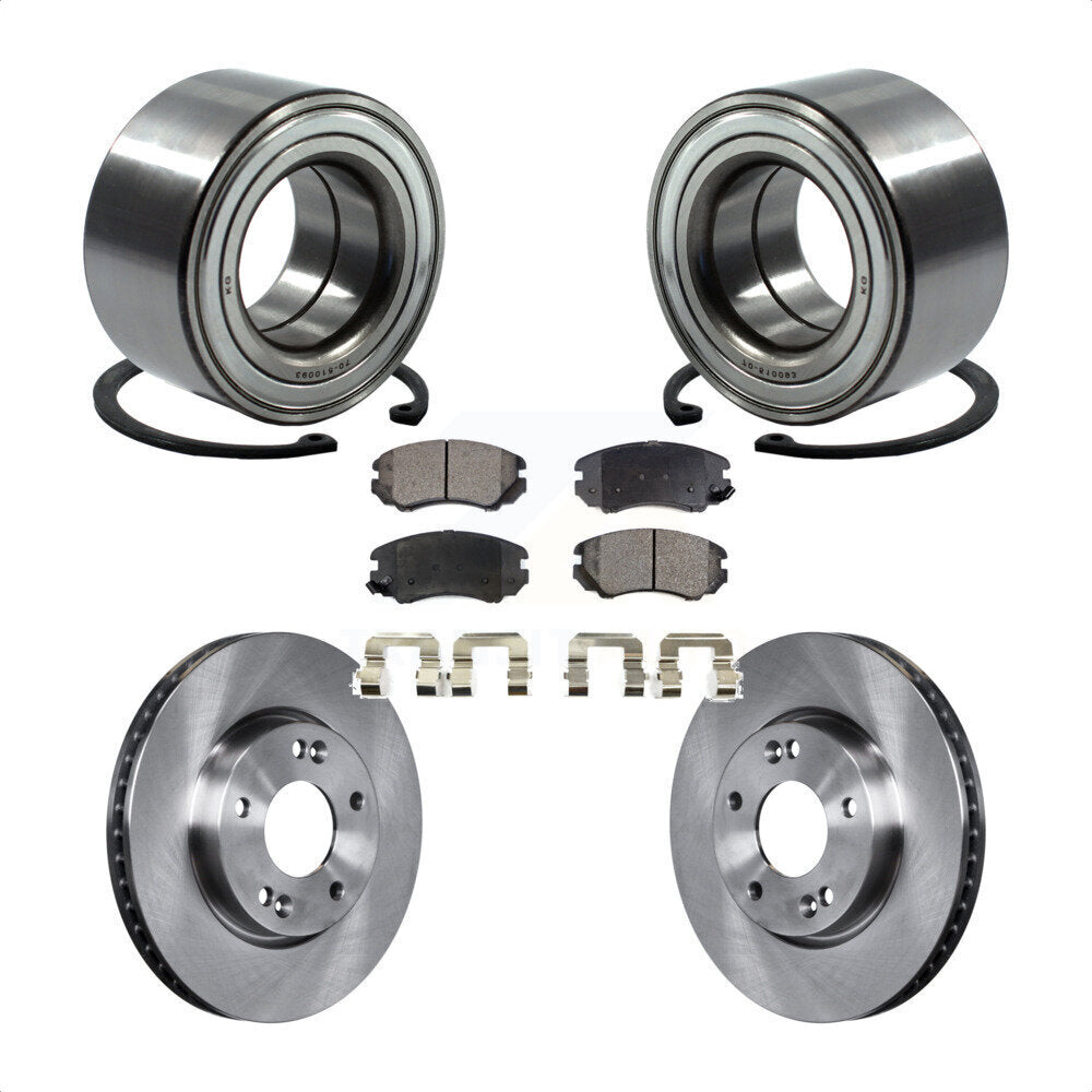 Kit de rotors et plaquettes de frein à disque de roulement de roue avant pour Kia Soul 2.0L 2010 – 2011