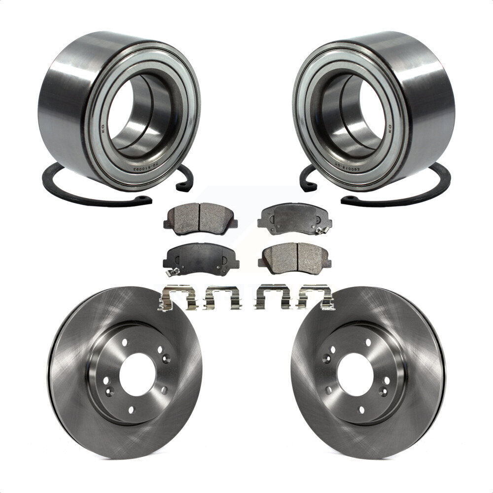 Kit de plaquettes de Rotor de frein, roulement de roue avant, pour Hyundai Elantra GT Kia Forte Forte