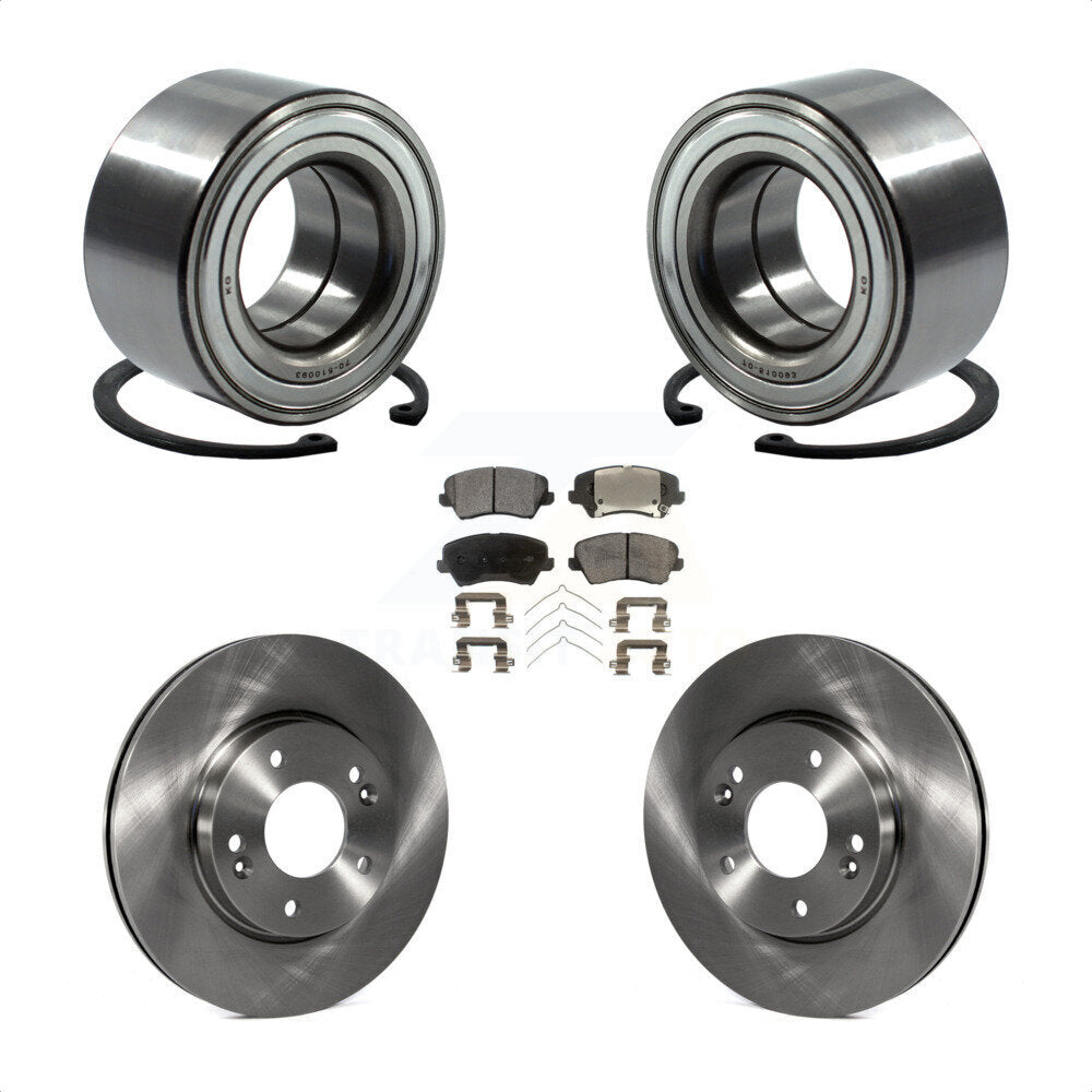 Kit de plaquettes de Rotor de frein, roulement de roue avant, pour Kia Forte Hyundai Elantra GT Forte