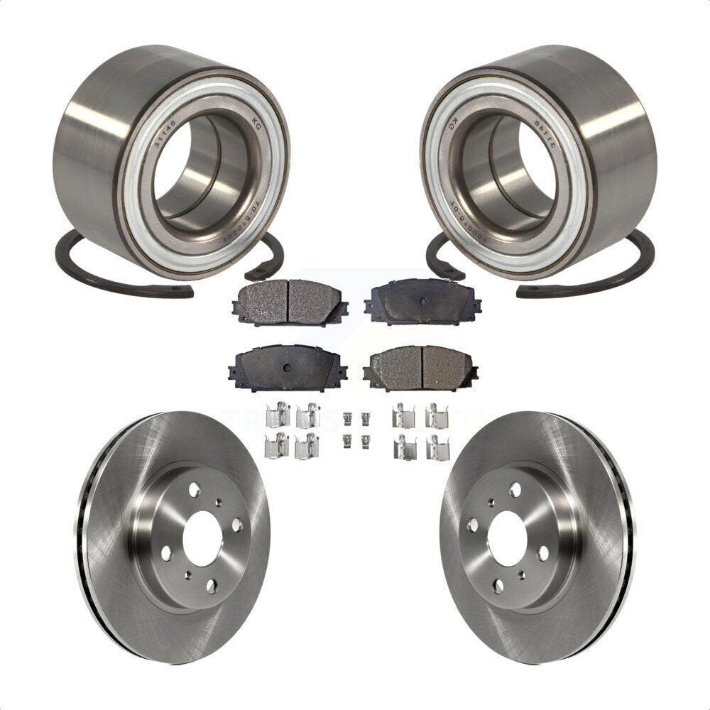 Kit de Rotor et de plaquettes de frein à disque, roulement de roue avant, pour Toyota Yaris Prius C Scion i