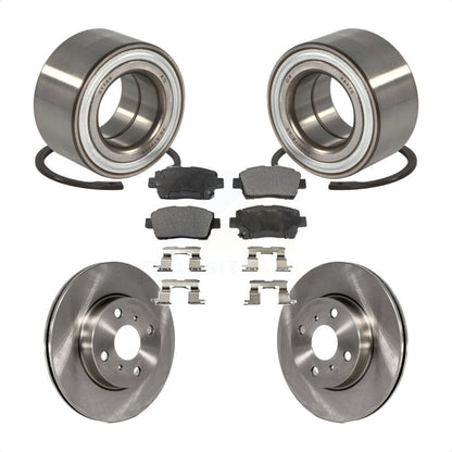 Kit de rotors de frein à disque et de plaquettes en céramique, roulement de roue avant, pour Scion iQ