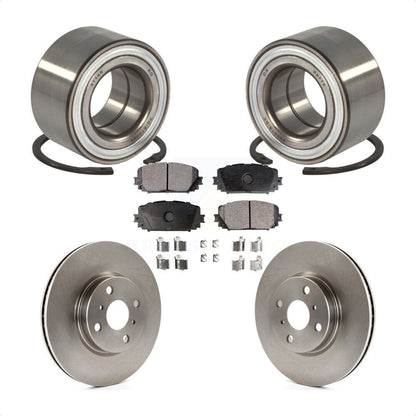 Kit de rotors de frein à disque et de plaquettes en céramique, roulement de roue avant, pour Toyota Yaris