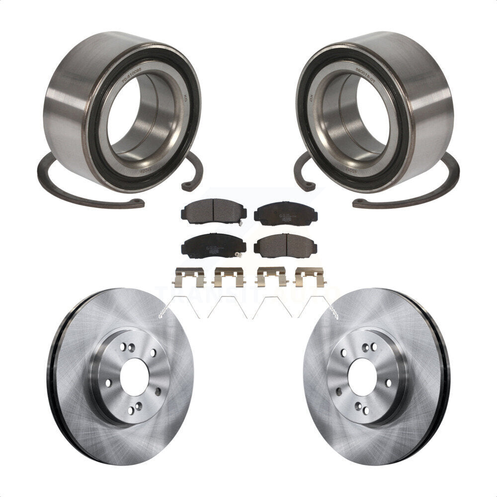 Kit de rotors et plaquettes de frein à disque, roulement de roue avant, pour Honda Accord Acura TSX