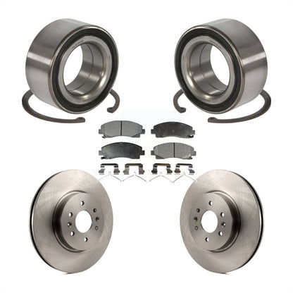 Kit de rotor de frein à disque et de plaquettes en céramique, roulement de roue avant pour Acura T 2009 – 2014