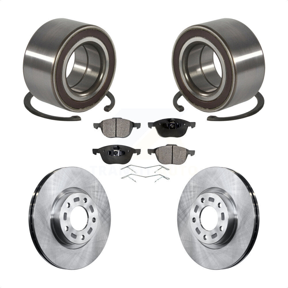 Kit de rotors de frein à disque et de plaquettes en céramique, roulement de roue avant, pour Mazda 3 5 Sport