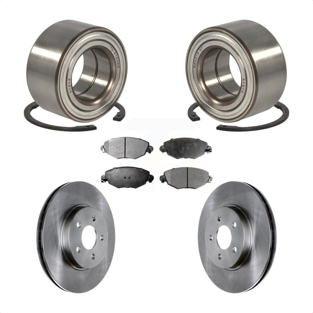 Kit de rotors et plaquettes de frein à disque de roulement de roue avant pour Jaguar X-Type 2002-2008